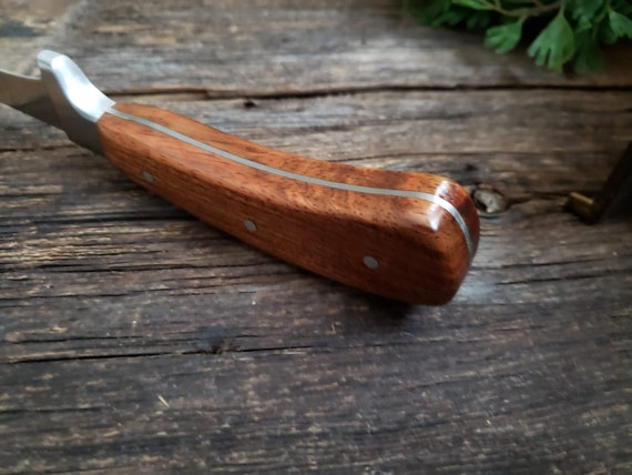 Fish Fillet Knife, Exotic Wood Handle, Custom, African Bengi 