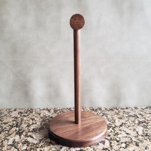Paper Towel Holder, Kitchen Accessory, Walnut