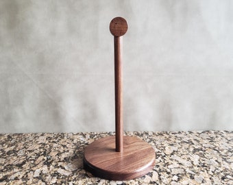 Paper Towel Holder, Kitchen Accessory, Walnut