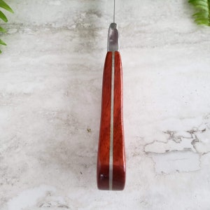 Fish Fillet Knife, Handmade Exotic Wood Handle, Padauk, Men's gift image 2