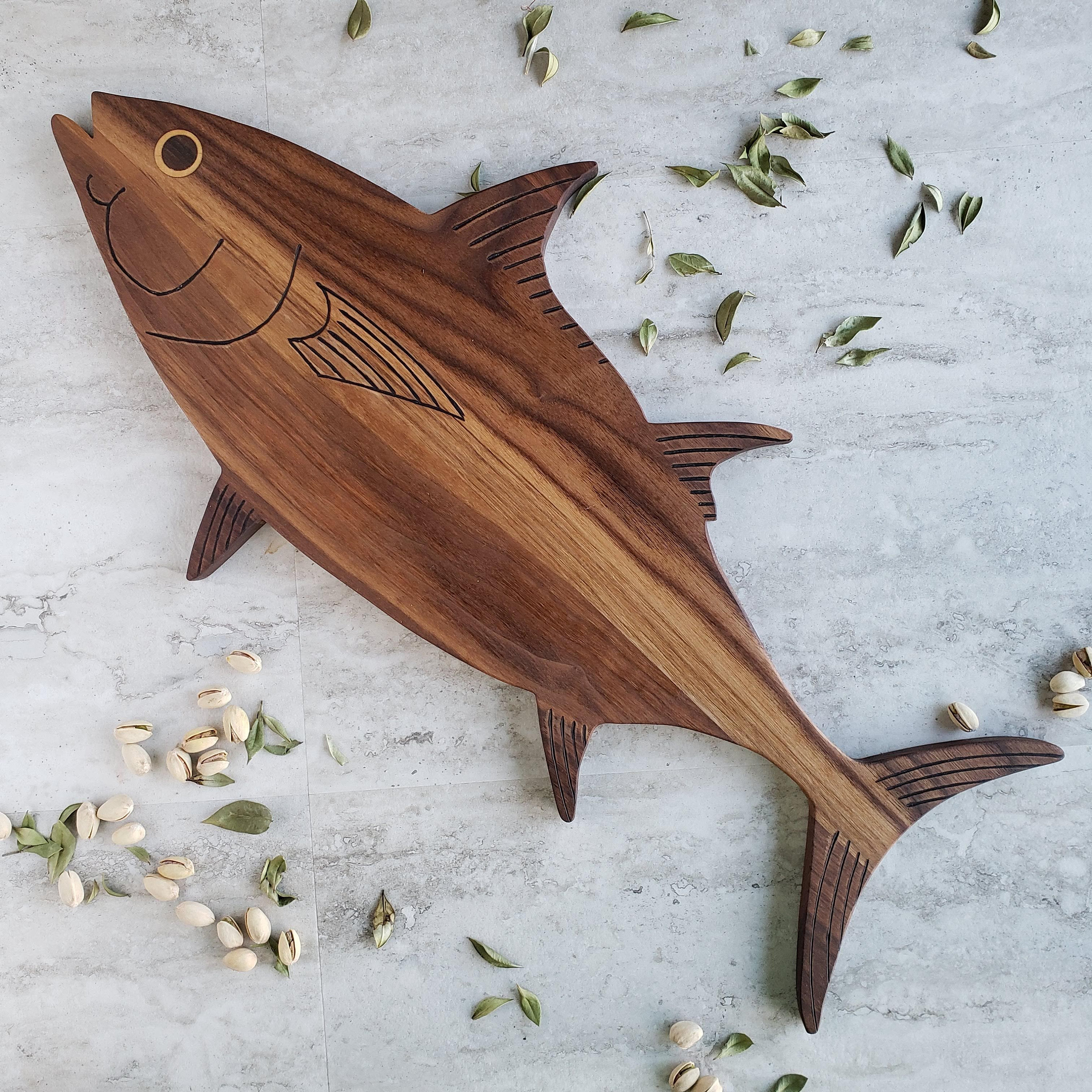 Wood Fish Platter 