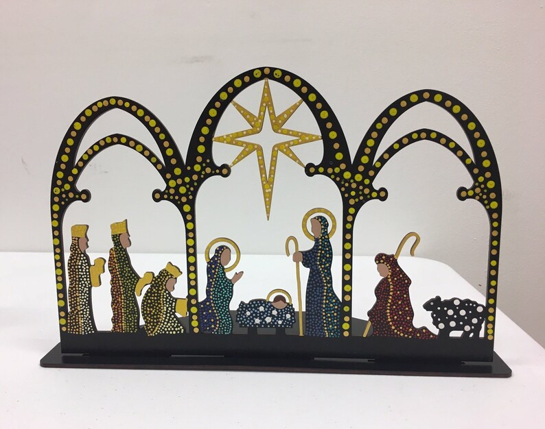 Wood Nativity Etsy
