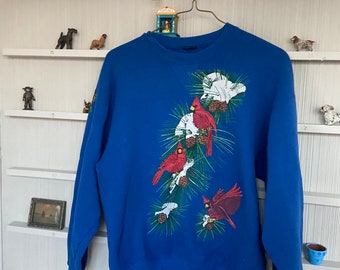 90s Cardinal Crewneck Mom Sweatshirt size M