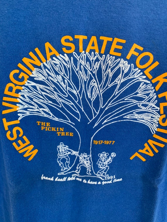 Vintage West Virginia Folk Festival 1991 shirt. - image 2