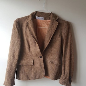 Evan Picone Tweed Jacket Blazer 80s