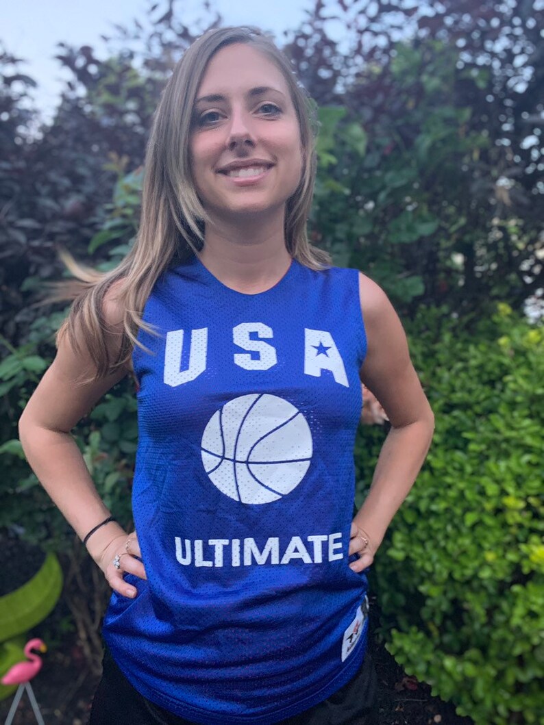 Reversible vintage USA America basketball jersey.