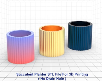 File STL per fioriera succulenta, file per stampante 3D per fioriera, fioriera decorativa, file STL per stampa 3D
