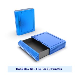 Book Box STL, Gift Box STL, Jewelry Box STL 3D Printer File