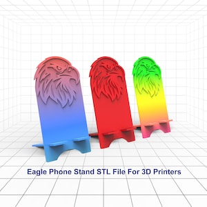 Bald Eagle Phone Stand STL File, Phone Stand 3D Printer File, Phone Holder STL File For 3D Printing