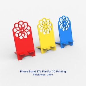 Phone Stand STL File, Phone Stand 3D Printer File, Phone Holder STL Files For 3D Printing