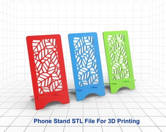 Phone Stand STL File, Phone Stand 3D Printer File, Phone Holder STL Files For 3D Printing