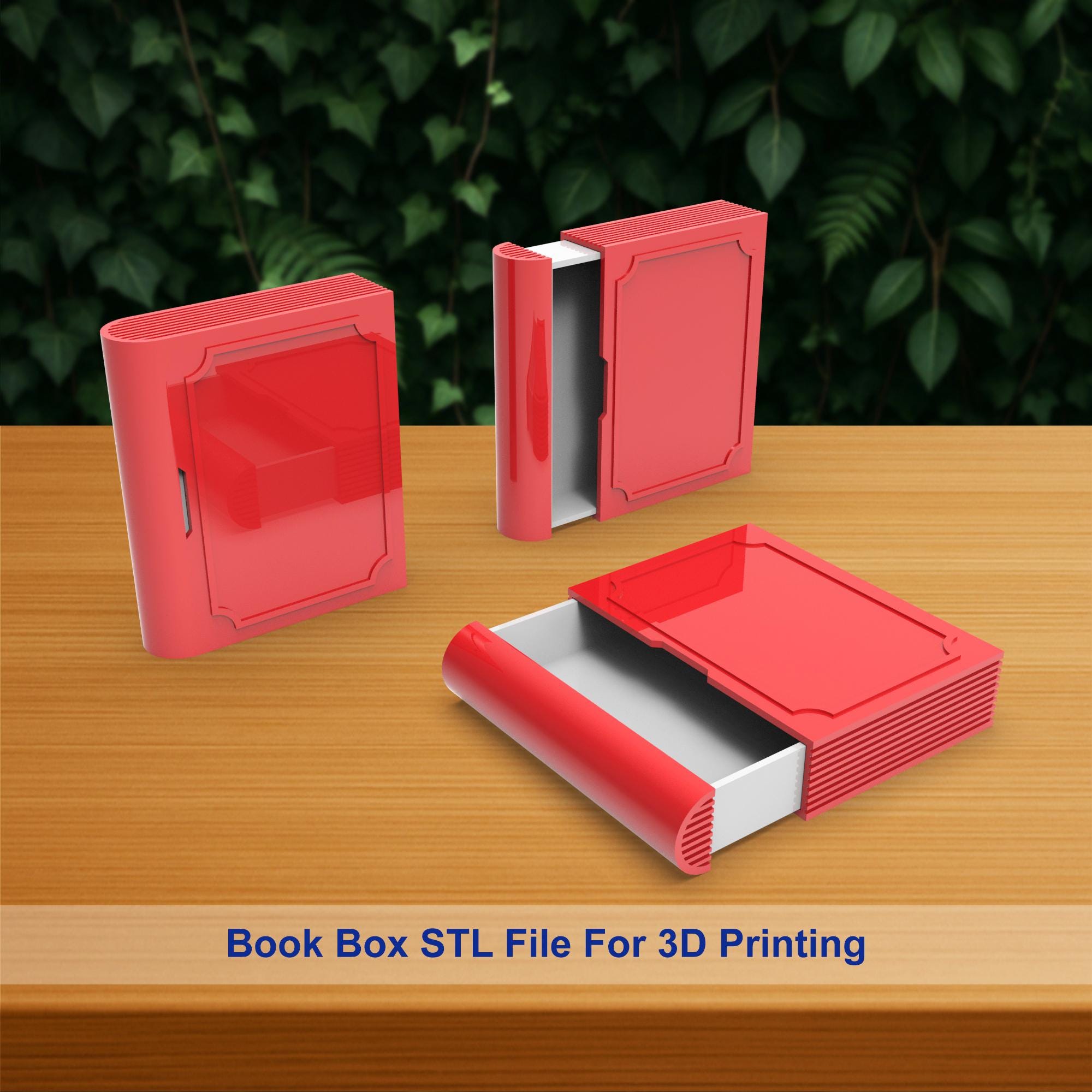 Book Box STL, Gift Box STL, Jewelry Box STL, Storage Box, Drawer Book ...