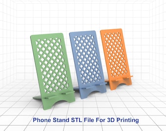 Phone Stand STL File, Phone Stand 3D Printer File, Phone Holder STL Files For 3D Printing