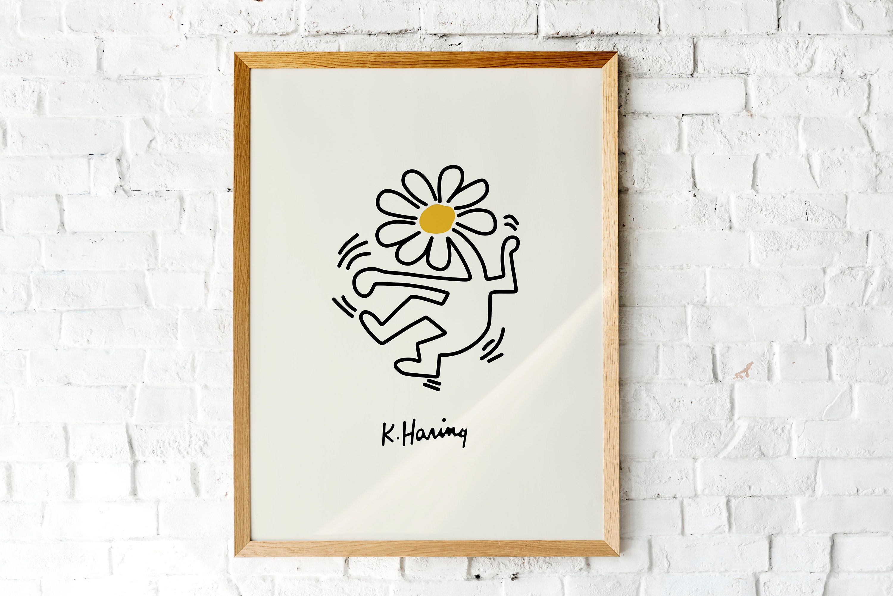 keith haring dancing flower
