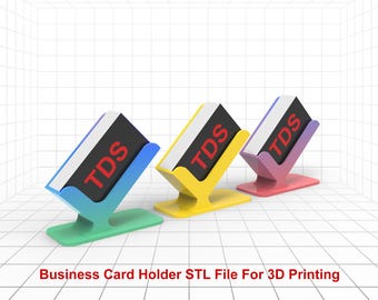 Archivo STL para tarjetero de visita, archivo para impresora 3D de tarjetero, archivos STL para impresión 3D de tarjeteros