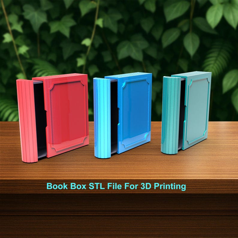 Book Box STL, Gift Box STL, Jewelry Box STL 3D Printer File