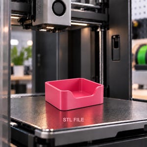 Archivo para impresora 3D de portanotas, archivo STL de portanotas, organizador de papel, archivos STL para impresión 3D