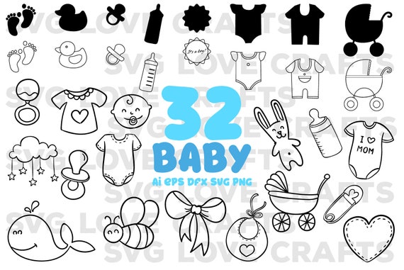 Download Baby Svg Bundle Baby Silhouette Svg Baby Onesie Svg Baby Etsy