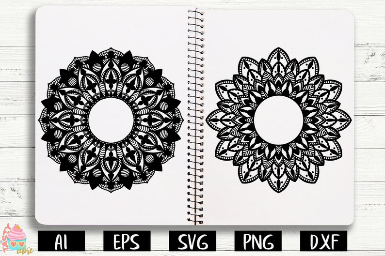 Download Mandala Bundle Mandala Monogram Frame Svg Zentangle Svg | Etsy