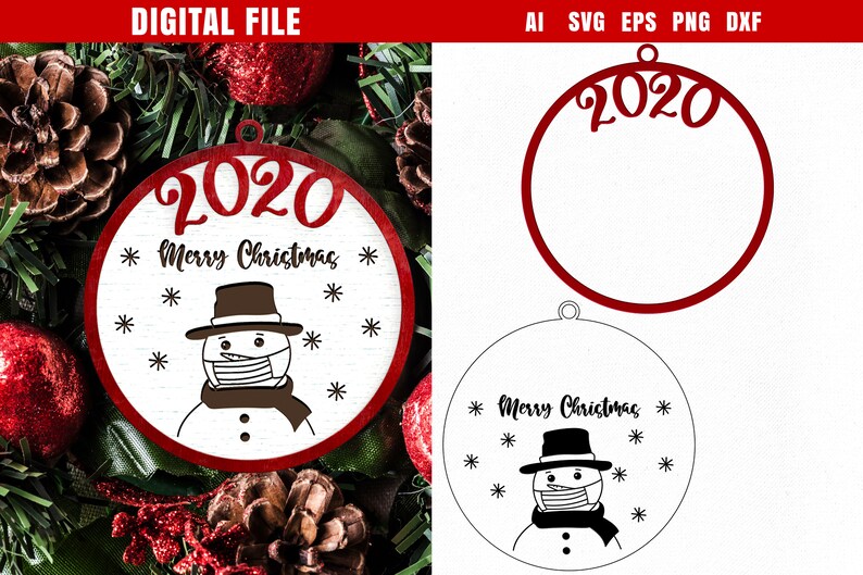 Download Christmas Ornament Svg Round Christmas Svg Christmas Designs Etsy