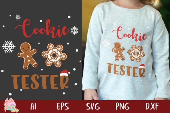 Download Free Cookie Tester Design Svg Christmas Shirt Svg Baking Team Etsy SVG DXF Cut File
