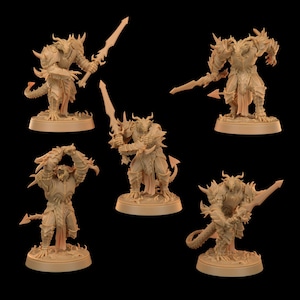 Drakoth Infernal | 3D Printed | Dungeons and Dragons | Dragonborn | Mini | Dnd | Fighter | Miniature | Fantasy | Dragon Trapper&#39;s | RPG |