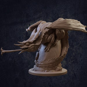 Bloomtongue Dragon | 3D Printed | Dungeons and Dragons | Mini | Dnd | Miniature | Fantasy | Dragon Trapper&#39;s | RPG | Chameleon