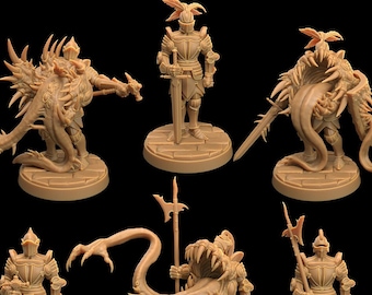 Armor Mimics | 3D Printed | Dungeons and Dragons | Suit of Armor | Mini | Dnd | Miniature | Fantasy | Dragon Trapper's | RPG
