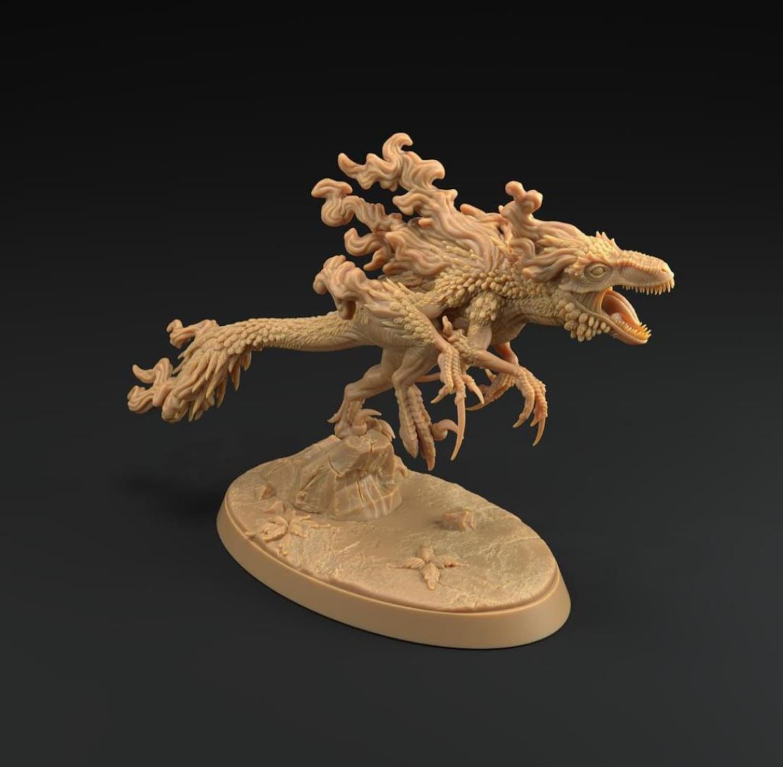 Shadowpteryx | 3D Printed | Dungeons and Dragons | Dinosaur | Raptor ...