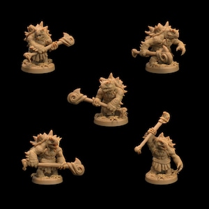Tortun Roughshells | 3D Printed | Dungeons and Dragons | Turtle | Mini | Dnd | Miniature | Fantasy | Dragon Trapper&#39;s | RPG | Fighter