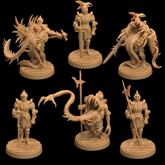 Armor Mimics | 3D Printed | Dungeons and Dragons | Suit of Armor | Mini | Dnd | Miniature | Fantasy | Dragon Trapper's | RPG
