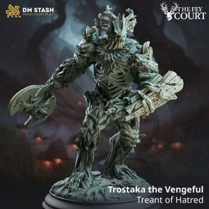 Trostaka the Vengeful – Treant of Hatred | 3D Printed | Dungeons and Dragons | Mini | Dnd | Miniature | Fantasy | DM Stash | Warrior |