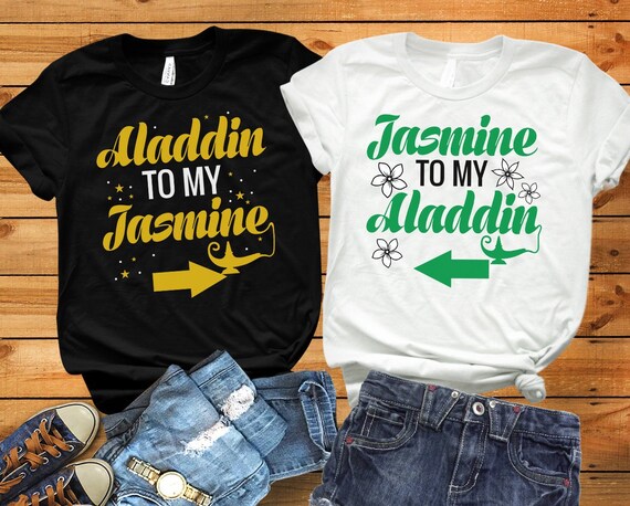aladdin couple shirts