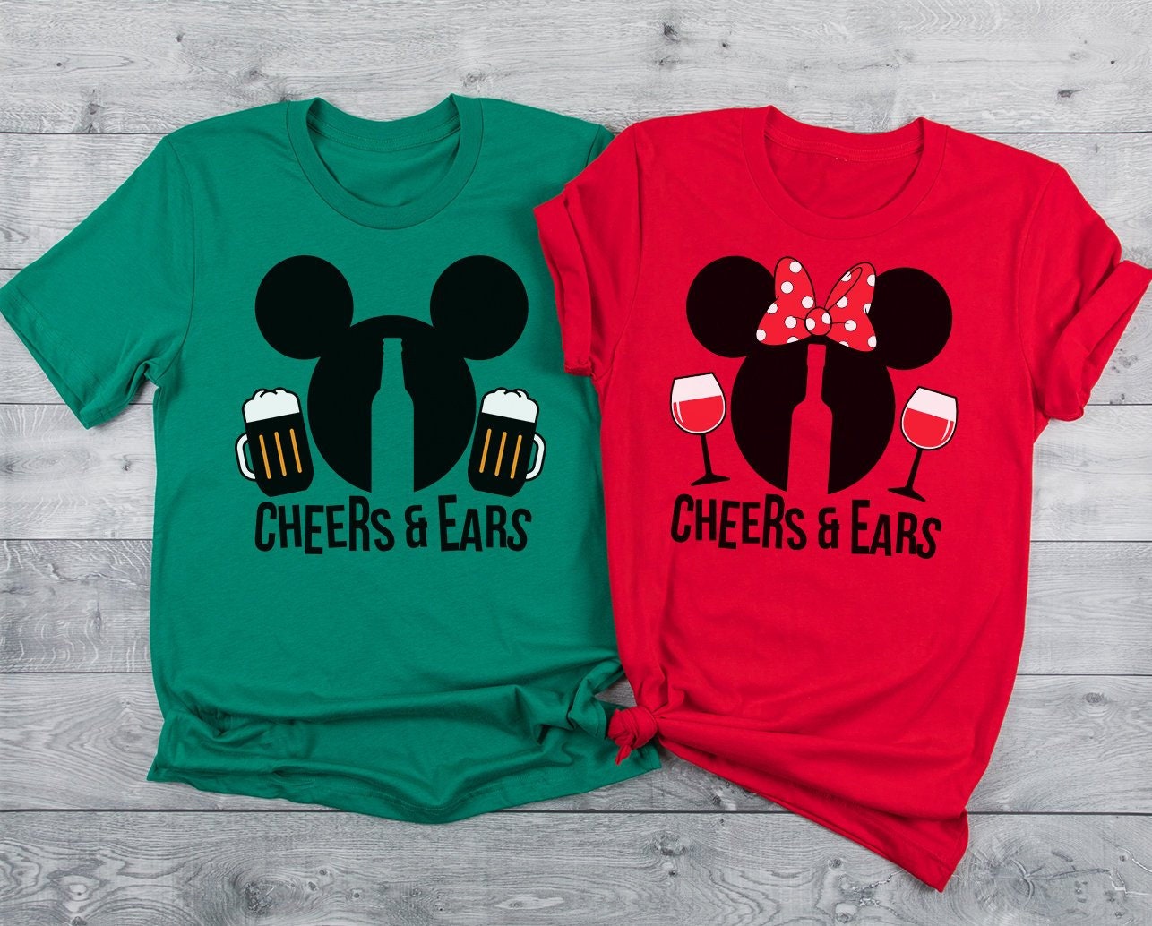 Disney Drinking Couple Shirts Couples 
