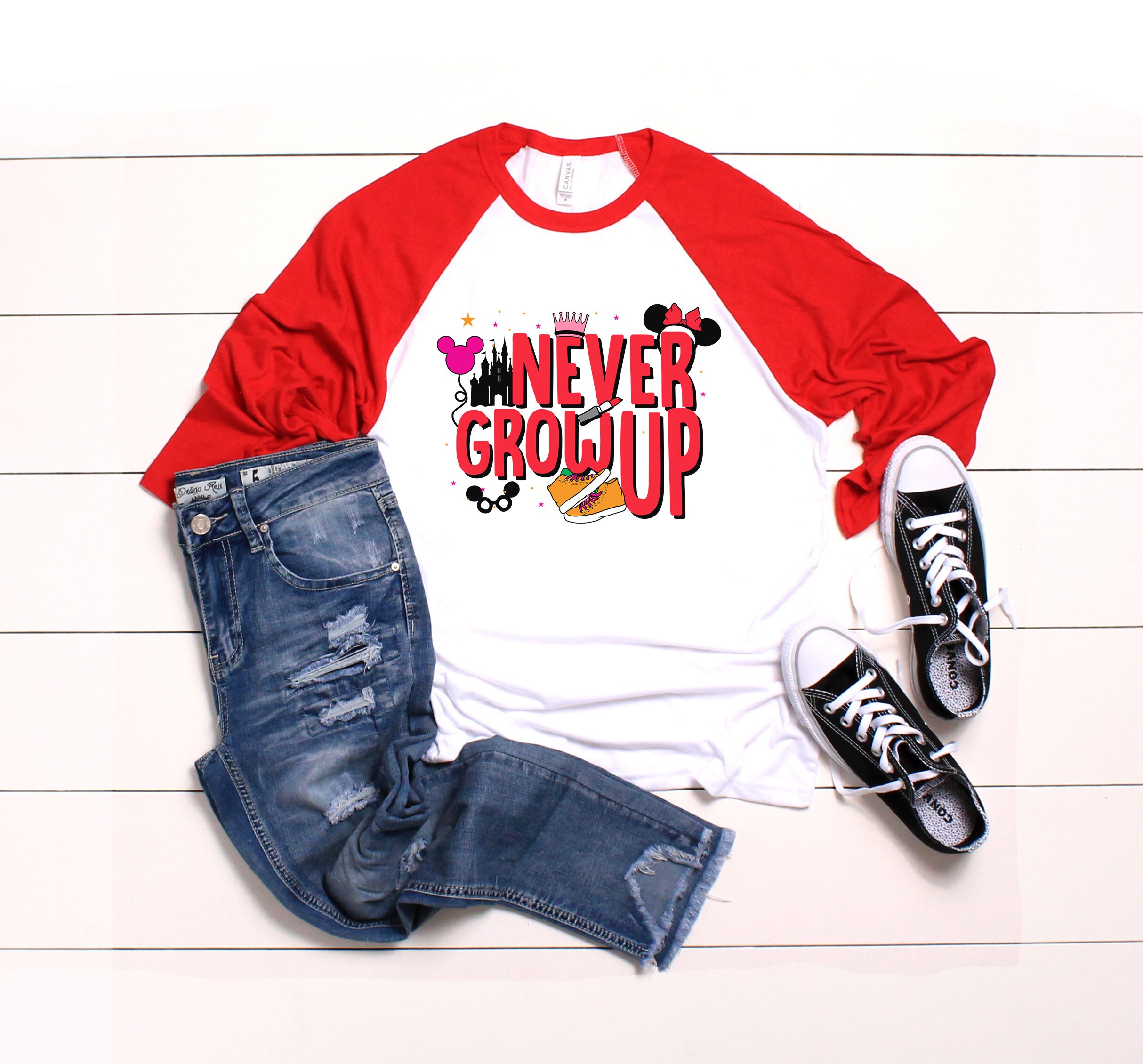 Disney Baseball Tee Disney Shirts Disney Unisex Shirt Etsy