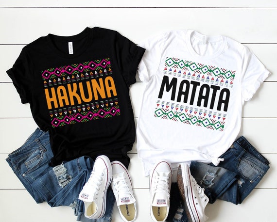 hakuna matata couple shirts