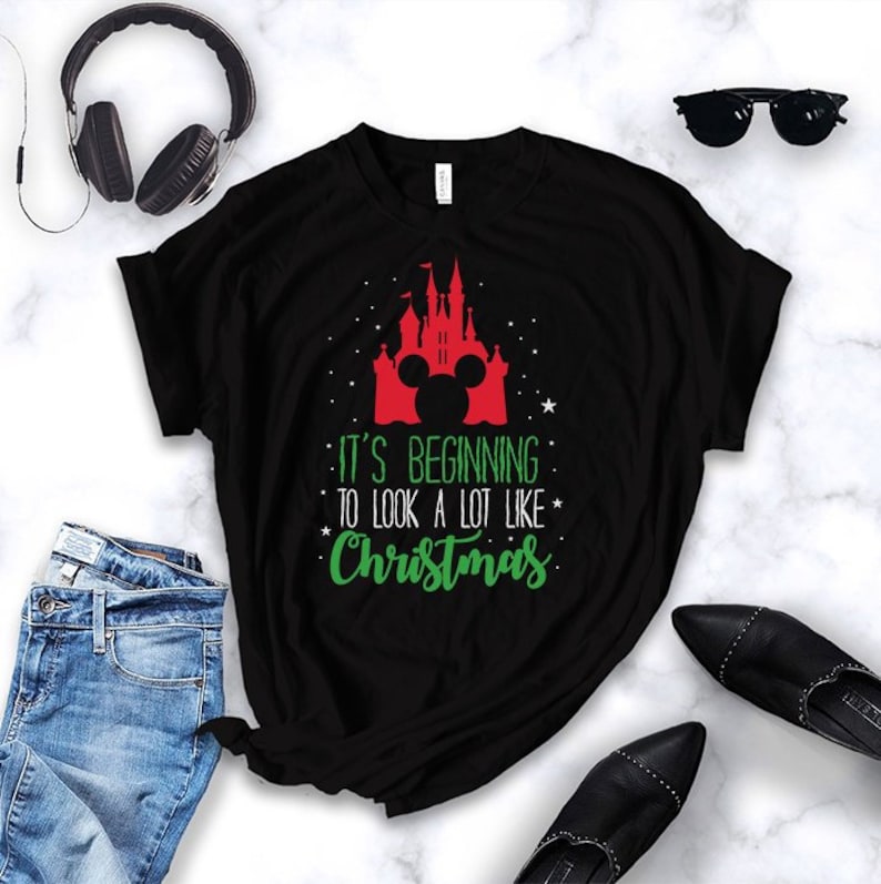 Mickey's very merry Christmas party shirt Magical castle Etsy