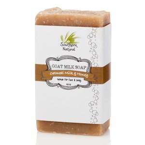 Goat Milk Soap - Oatmeal Milk and Honey, Handmade Soap, Homemade Soap, All Natural Soap