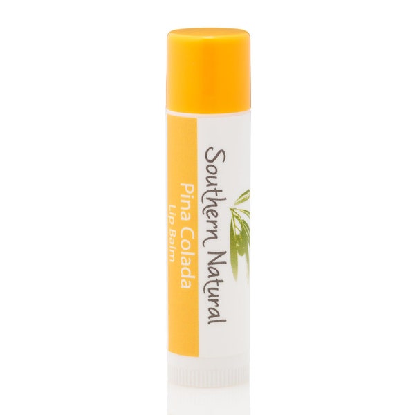 Natural Lip Balm, Handmade Lip Salve, Pina Colada Lip Balm Flavor, Lip Balm Treatment