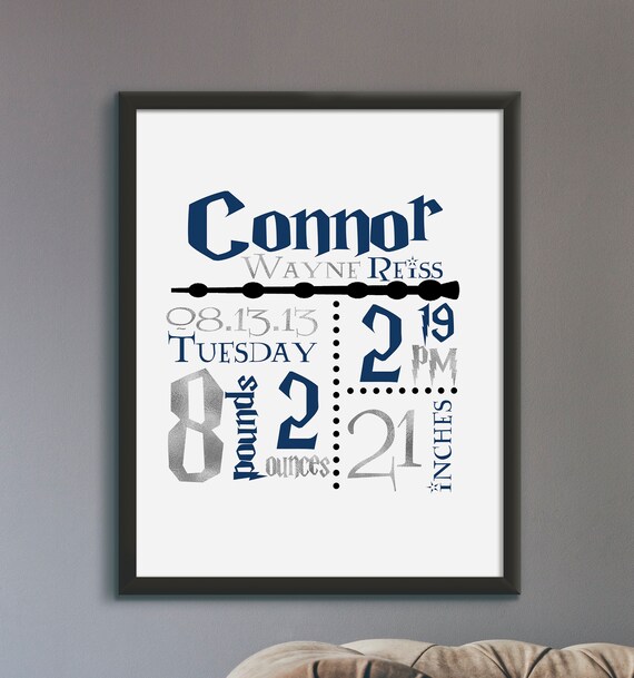 harry potter birth announcement