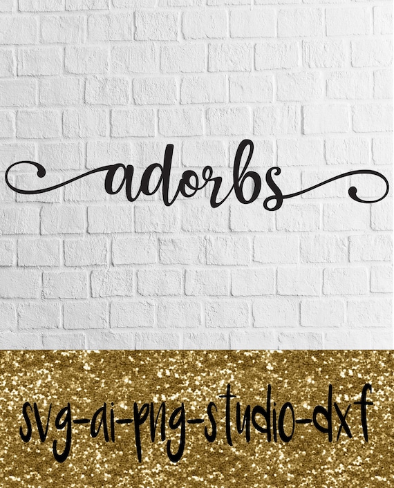 Adorbs Svg Ai Png Studio Dxf Files Only Etsy