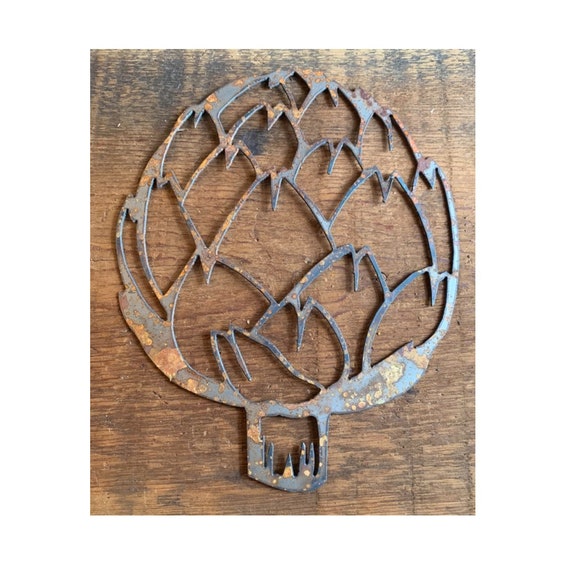 Metal Sign I Love Artichoke