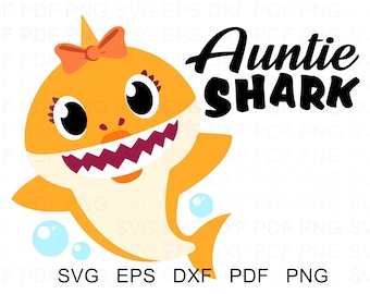 Download Daddy Shark Shark Family Vector Clipart Svg Eps Dxf Pdf ...