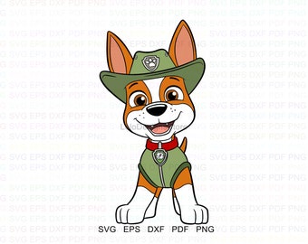 paw patrol logo vector clipart svg eps dxf pdf png etsy