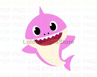 Download Mommy Shark Shark Family Vector Clipart Svg Eps Dxf Pdf ...