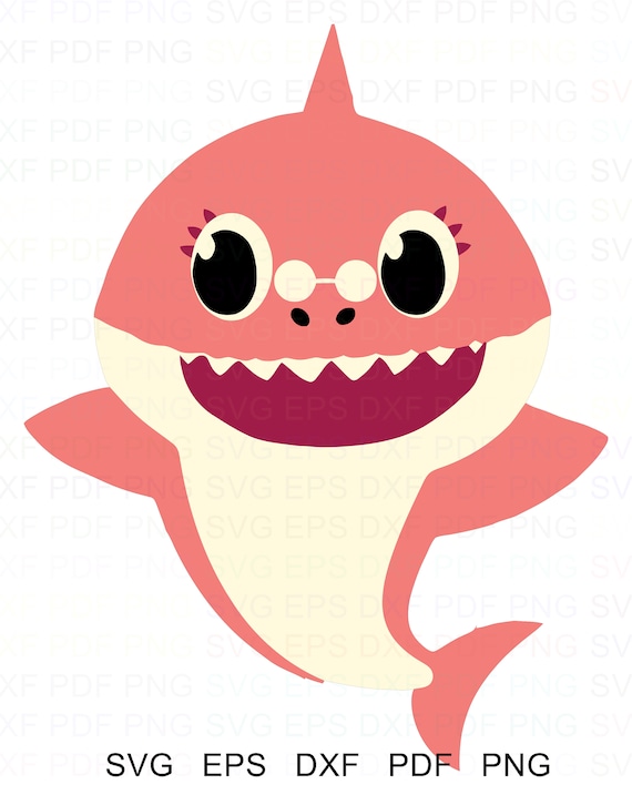 Download Mommy Shark Shark Family Vector Clipart Svg Eps Dxf Pdf ...