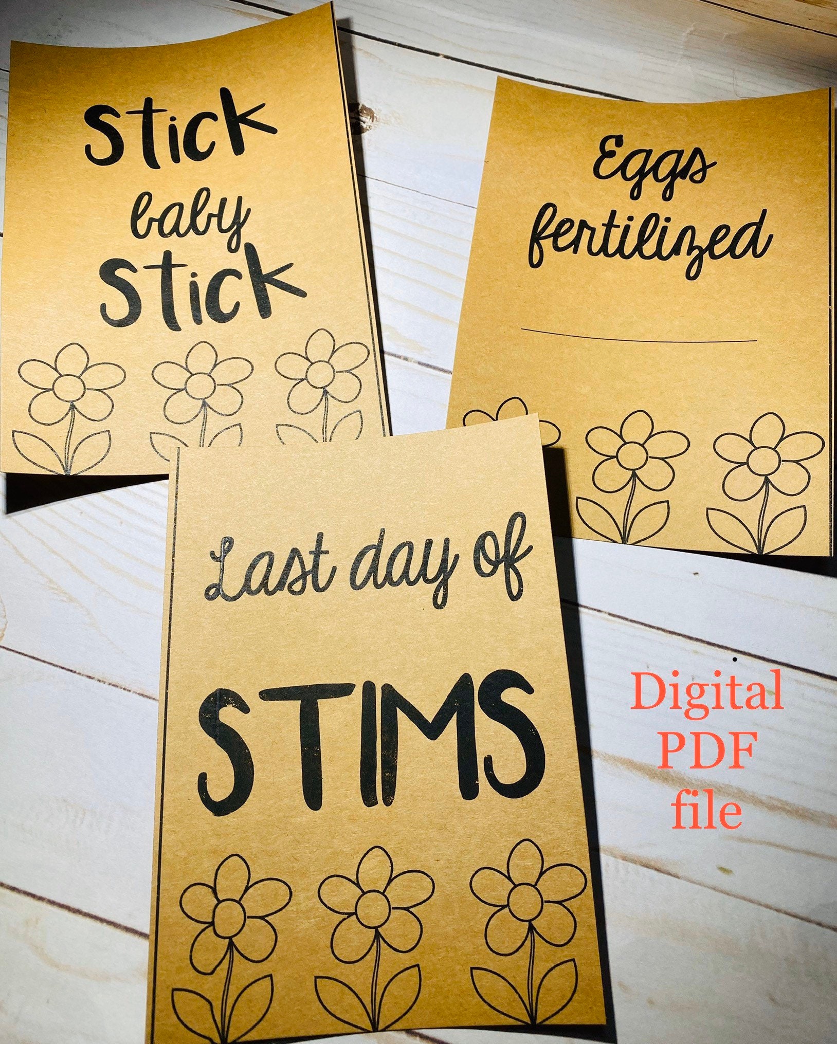 IVF Milestone Cards Digital Download Infertility - Etsy Ireland