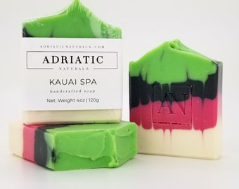 Kauai Spa, Handmade Soap Bar, Natural Soap Bar, Valentines Day gift, Gift for Her, Gift Idea, Galentines Day Gift