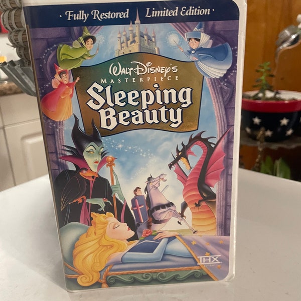 Walt Disney's Sleeping Beauty VHS in Case Masterpiece Collection Fully Restored Limited Edition