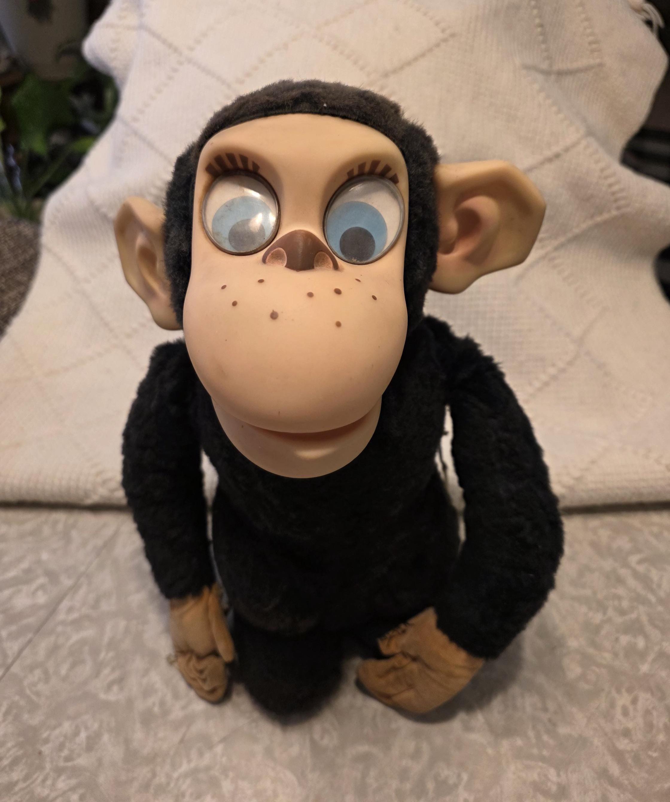 Vintage Mattel Chester O'chimp Rubber Face Monkey 14-inch Tall